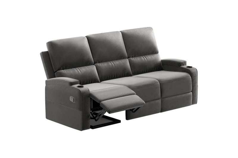 Dallas Reclinersofa 3-seter - Grå - Møbler - Sofaer - Reclinersofaer