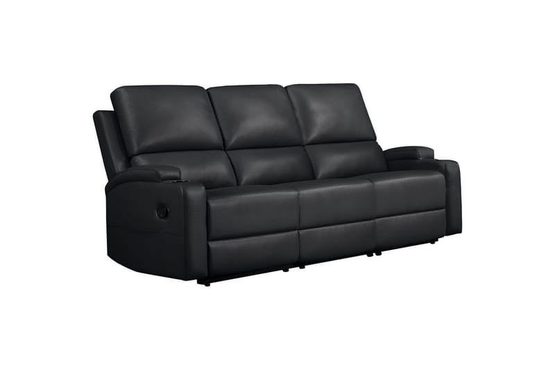 Dallas Reclinersofa 3-seter - Svart - Møbler - Sofaer - Reclinersofaer - 3 seters kinosofa & reclinersofa