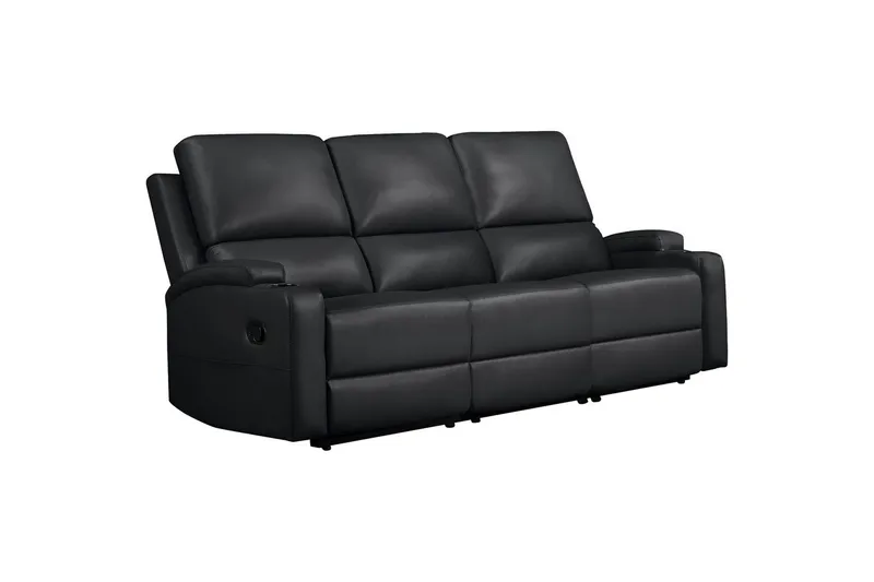 Dallas Reclinersofa 3-seter - Svart - Møbler - Sofaer - Reclinersofaer - 3 seters kinosofa & reclinersofa