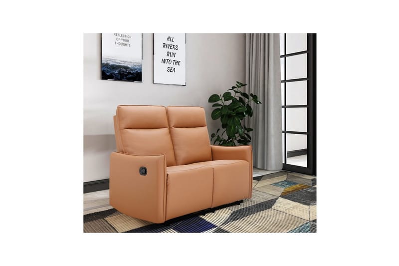 Lugo Reclinersofa 2-seter - Brun - Møbler - Sofaer - Reclinersofaer - 2 seters kinosofa & reclinersofa