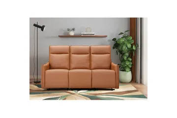 Lugo Reclinersofa 3-seter - Brun - Møbler - Sofaer - Reclinersofaer