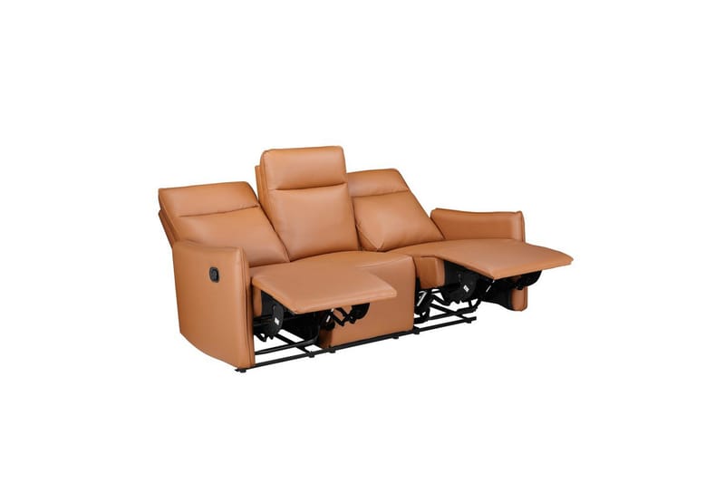 Lugo Reclinersofa 3-seter - Brun - Møbler - Sofaer - Reclinersofaer - 3 seters kinosofa & reclinersofa