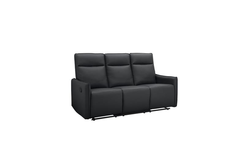 Lugo Reclinersofa 3-seter - Svart - Møbler - Sofaer - Reclinersofaer - 3 seters kinosofa & reclinersofa