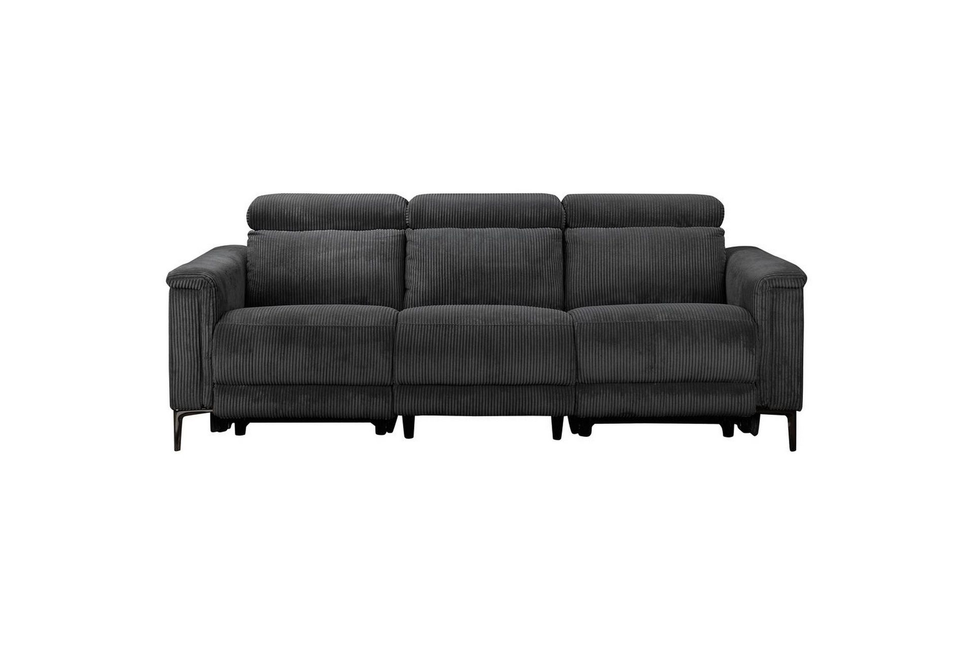 Lund Reclinersofa 3-seter - Grå