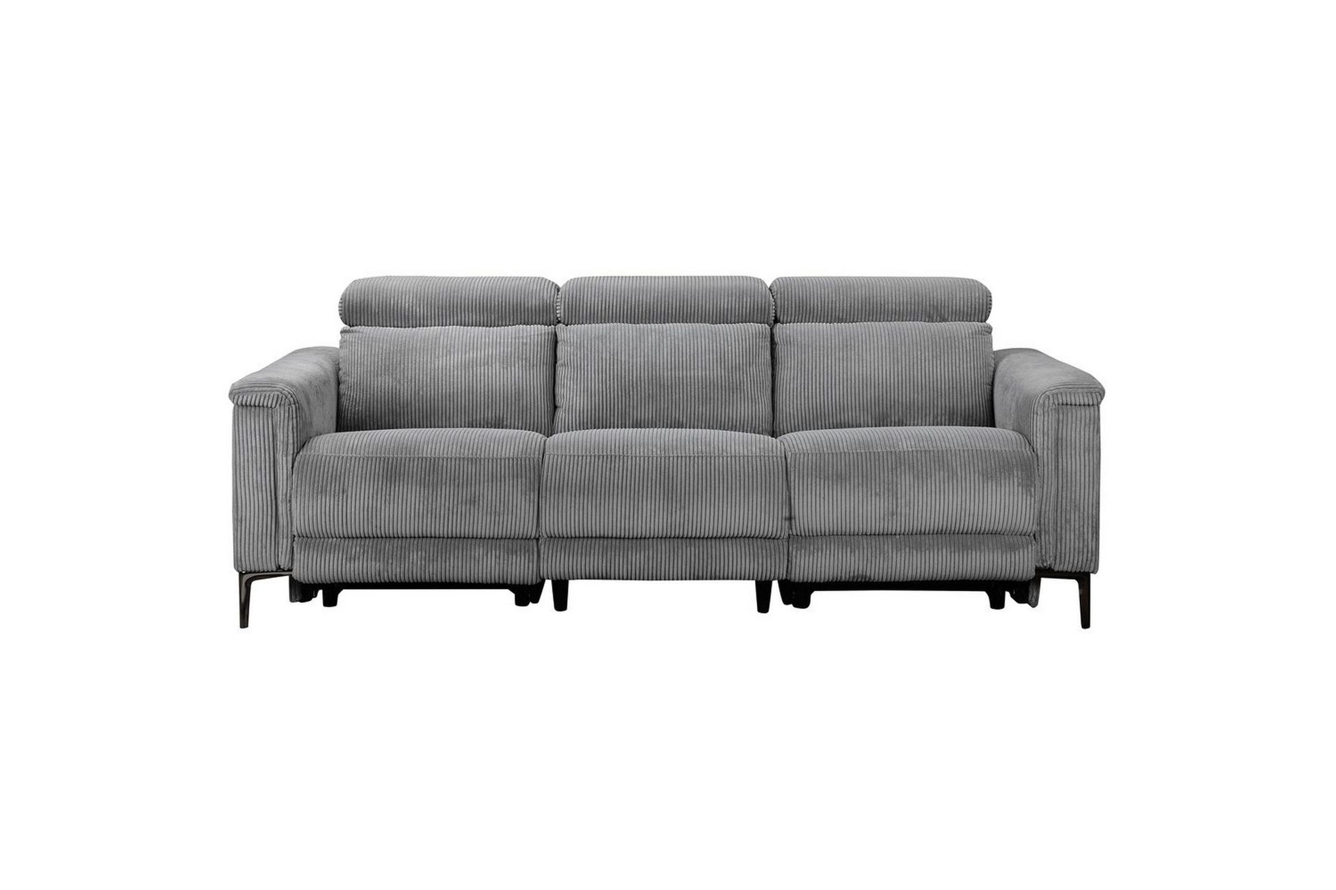 Lund Reclinersofa 3-seter - Grå