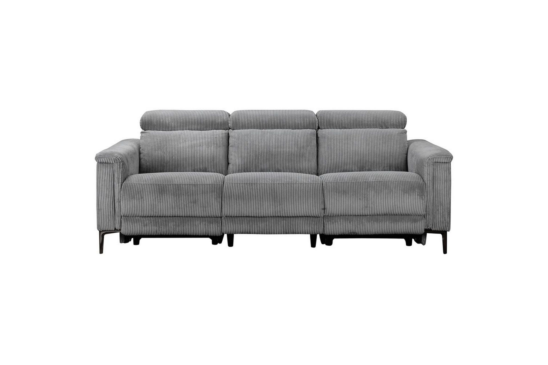 Lund Reclinersofa 3-seter - Grå
