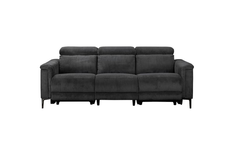 Lund Reclinersofa 3-seter - Grå - Møbler - Sofaer - Reclinersofaer - 3 seters kinosofa & reclinersofa
