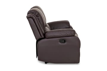 Norbo Liten Reclinersofa 2-seter Kunstskinn - Fällbar sofa - Kinosofa - Brun - Møbler - Sofaer - Reclinersofaer - 2 seters kinosofa & reclinersofa