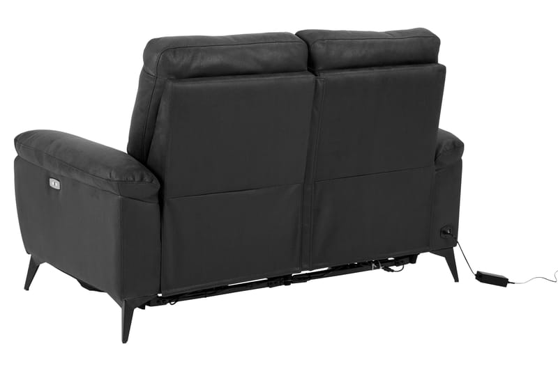 Ranas 2-seters Hjørnereclinersofa Elektrisk - Grå/Svart - Møbler - Sofaer - Reclinersofaer