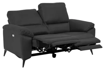 Ranas 2-seters Hjørnereclinersofa Elektrisk - Grå/Svart - Møbler - Sofaer - Reclinersofaer - 2 seters kinosofa & reclinersofa