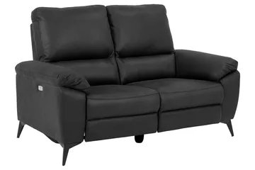 Ranas 2-seters Hjørnereclinersofa Elektrisk - Grå/Svart - Møbler - Sofaer - Reclinersofaer - 2 seters kinosofa & reclinersofa
