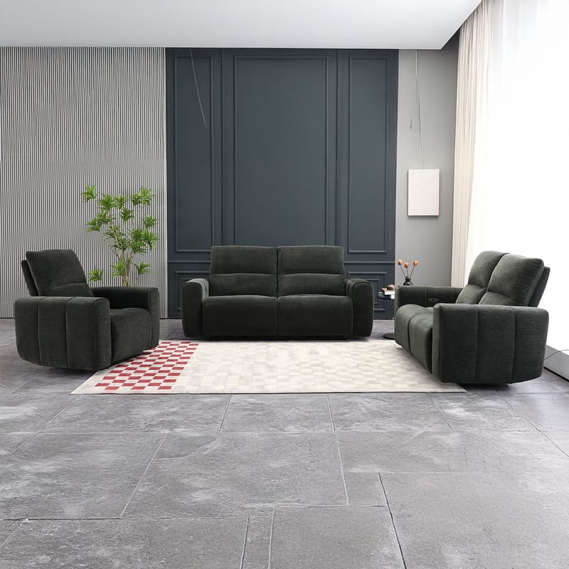 Reclinersofa Ödmark 2-seter med elektrisk mekanisme - grå - Møbler - Sofaer - Reclinersofaer - 2 seters kinosofa & reclinersofa