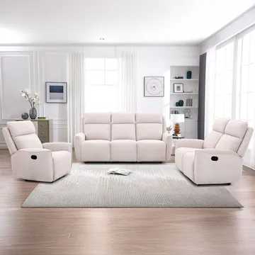 Reclinersofa Östvik 2-seter med manuell mekanisme - beige - Møbler - Sofaer - Reclinersofaer - 2 seters kinosofa & reclinersofa