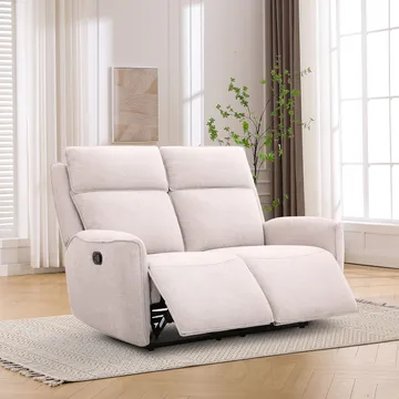 Reclinersofa Östvik 2-seter med manuell mekanisme - beige - Møbler - Sofaer - Reclinersofaer - 2 seters kinosofa & reclinersofa