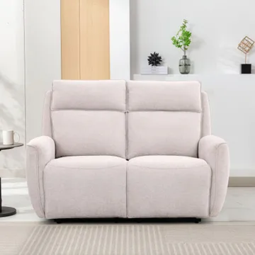 Reclinersofa Östvik 2-seter med manuell mekanisme - beige - Møbler - Sofaer - Reclinersofaer - 2 seters kinosofa & reclinersofa