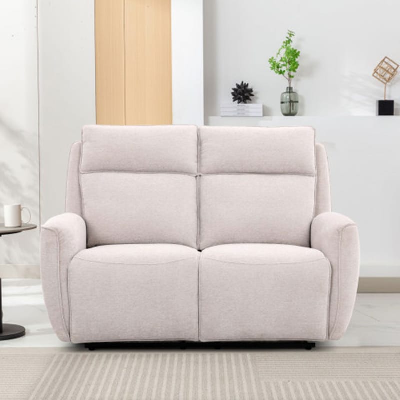 Reclinersofa Östvik 2-seter med manuell mekanisme - beige - Møbler - Sofaer - Reclinersofaer - 2 seters kinosofa & reclinersofa