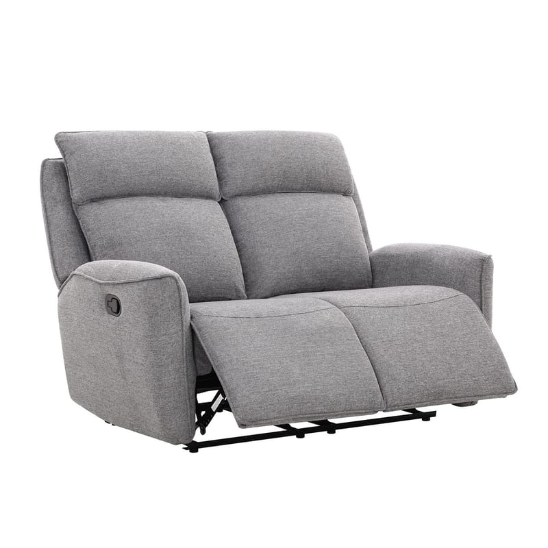Reclinersofa Östvik 2-seter med manuell mekanisme - grå - Møbler - Sofaer - Reclinersofaer - 2 seters kinosofa & reclinersofa