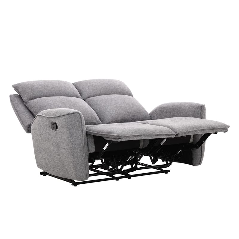 Reclinersofa Östvik 2-seter med manuell mekanisme - grå - Møbler - Sofaer - Reclinersofaer - 2 seters kinosofa & reclinersofa