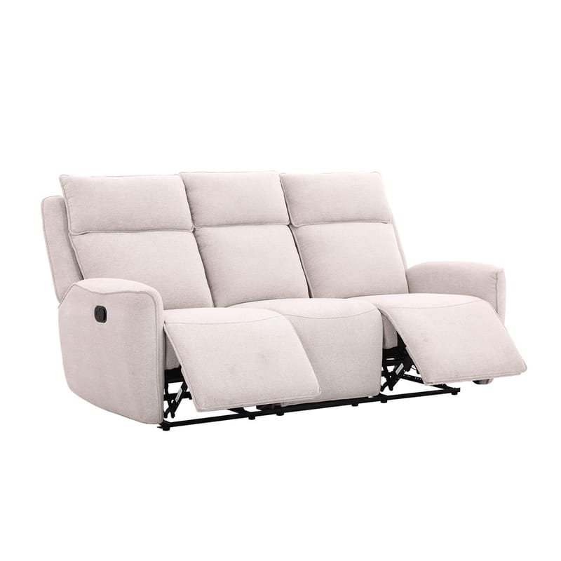 Reclinersofa Östvik 3-seter med manuell mekanisme - beige - Møbler - Sofaer - Reclinersofaer - 3 seters kinosofa & reclinersofa