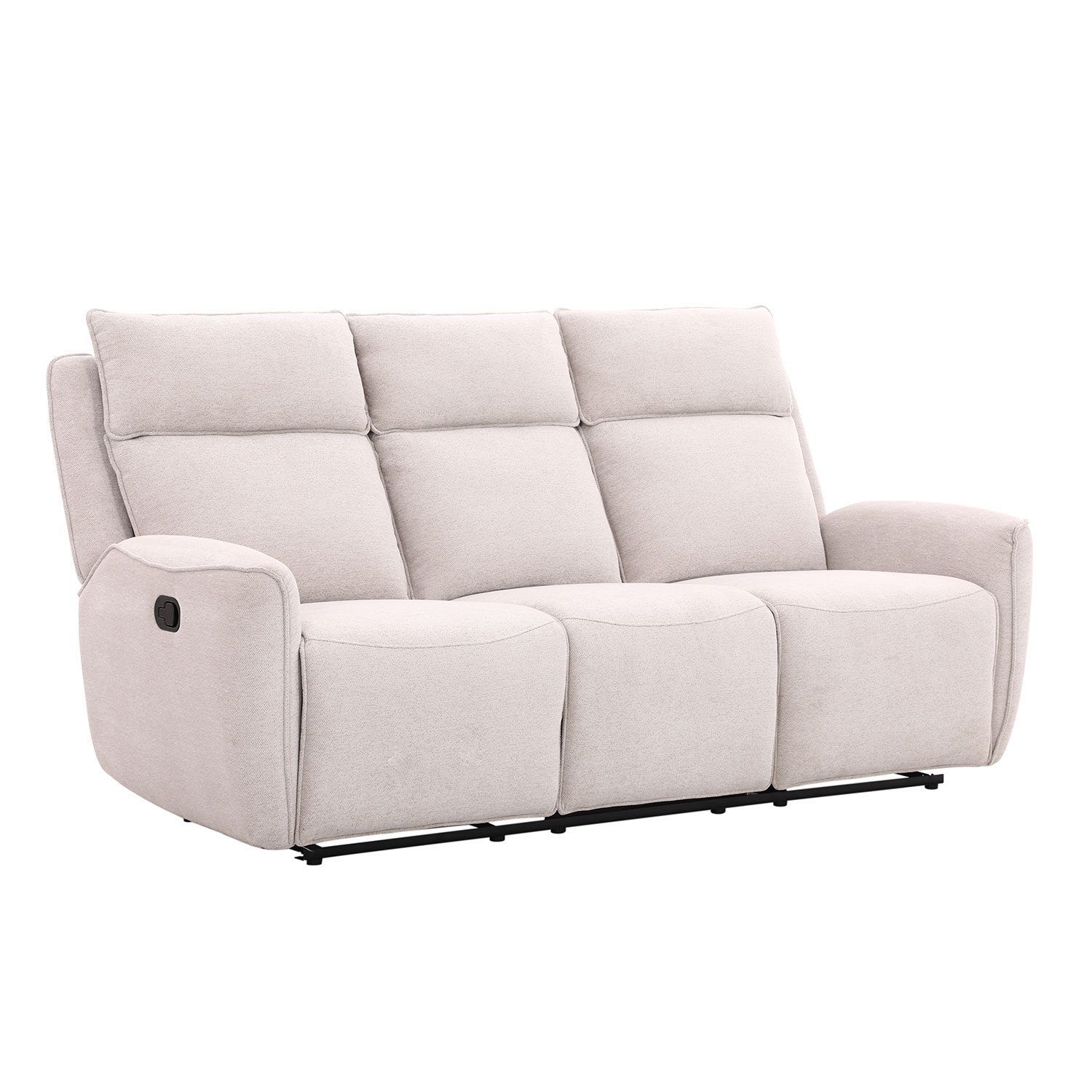 Reclinersofa Östvik 3-seter med manuell mekanisme - beige