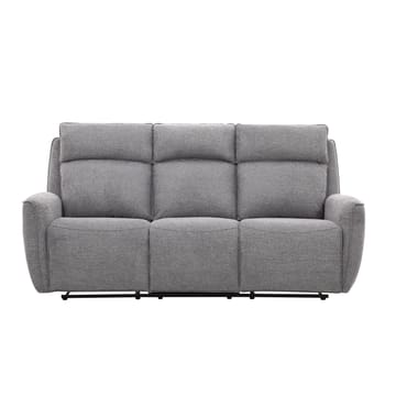 Reclinersofa Östvik 3-seter med manuell mekanisme - grå - Møbler - Sofaer - Reclinersofaer - 3 seters kinosofa & reclinersofa