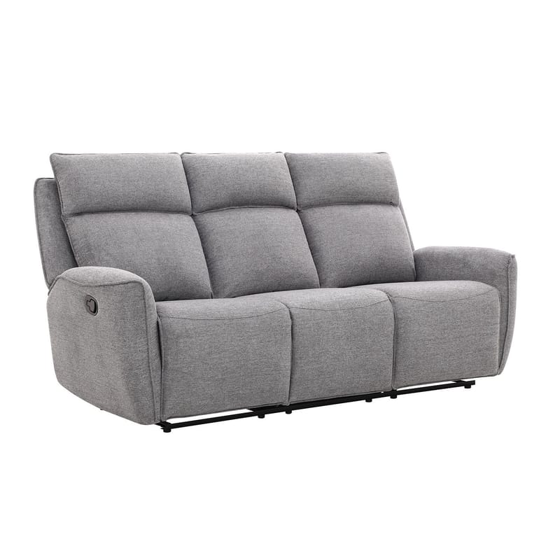 Reclinersofa Östvik 3-seter med manuell mekanisme, grå