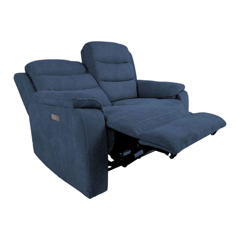 Reclinersofa Blenor 2-seter med elektrisk mekanisme - Blå - Møbler - Sofaer - Reclinersofaer - 2 seters kinosofa & reclinersofa