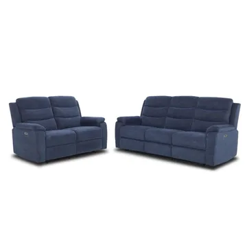 Reclinersofa Blenor 2-seter med elektrisk mekanisme - Blå - Møbler - Sofaer - Reclinersofaer - 2 seters kinosofa & reclinersofa