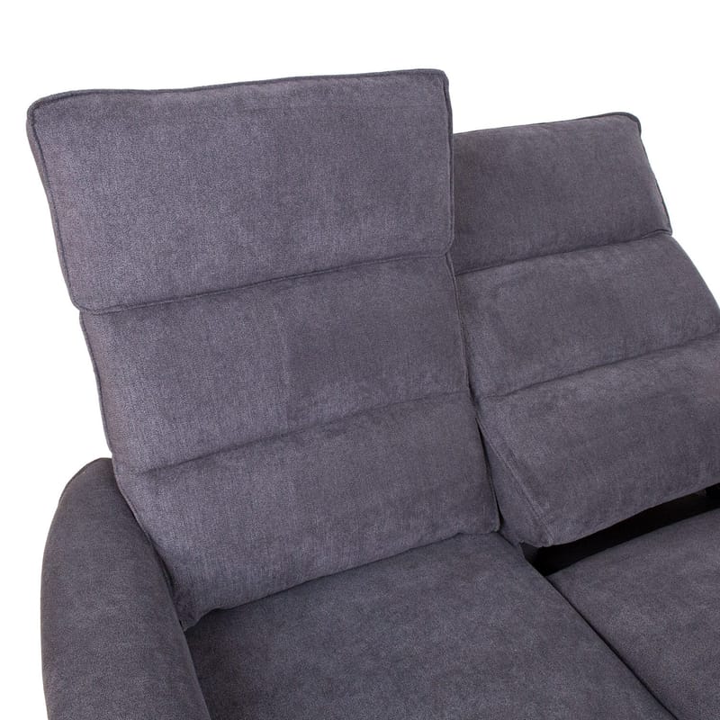 Reclinersofa Dalsor 2-seter med elektrisk mekanisme - Grå - Møbler - Sofaer - Reclinersofaer - 2 seters kinosofa & reclinersofa