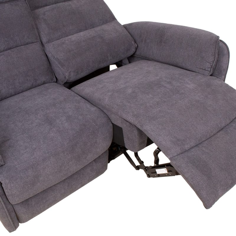 Reclinersofa Dalsor 2-seter med elektrisk mekanisme - Grå - Møbler - Sofaer - Reclinersofaer - 2 seters kinosofa & reclinersofa