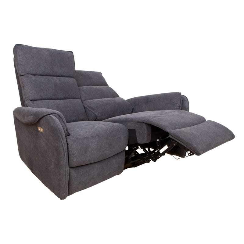 Reclinersofa Dalsor 2-seter med elektrisk mekanisme - Grå - Møbler - Sofaer - Reclinersofaer - 2 seters kinosofa & reclinersofa