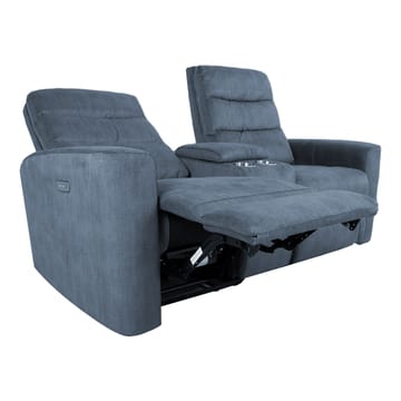 Reclinersofa Darvi 2-seter med elektrisk mekanisme - blå - Møbler - Sofaer - Reclinersofaer - 2 seters kinosofa & reclinersofa
