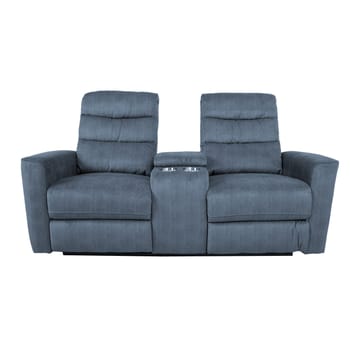 Reclinersofa Darvi 2-seter med elektrisk mekanisme - blå - Møbler - Sofaer - Reclinersofaer - 2 seters kinosofa & reclinersofa