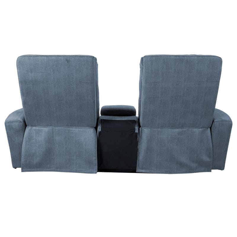 Reclinersofa Darvi 2-seter med elektrisk mekanisme - blå - Møbler - Sofaer - Reclinersofaer - 2 seters kinosofa & reclinersofa