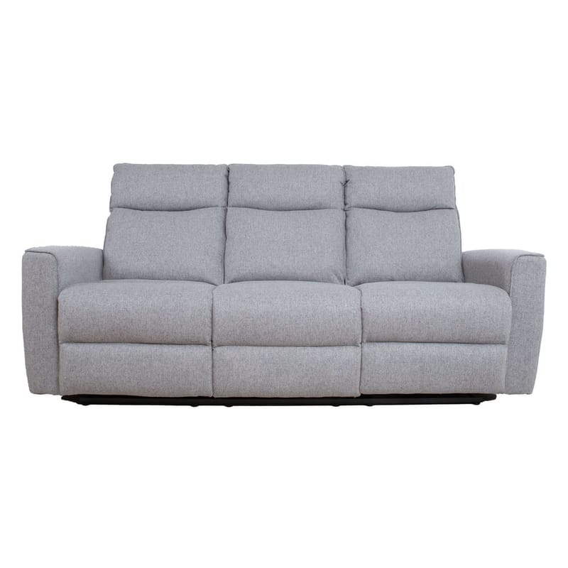 Reclinersofa Fjolna 3-seter med manuell mekanisme - grå - Møbler - Sofaer - Reclinersofaer - 3 seters kinosofa & reclinersofa