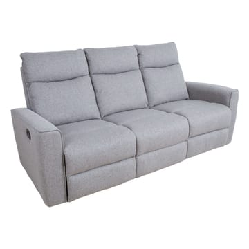 Reclinersofa Fjolna 3-seter med manuell mekanisme - grå - Møbler - Sofaer - Reclinersofaer - 3 seters kinosofa & reclinersofa