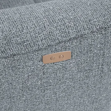 Reclinersofa Glendor 2-seter med elektrisk mekanisme - Blågrå - Møbler - Sofaer - Reclinersofaer - 2 seters kinosofa & reclinersofa