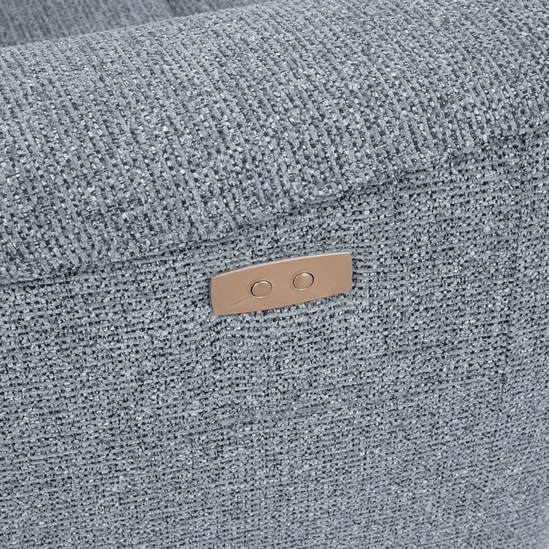 Reclinersofa Glendor 2-seter med elektrisk mekanisme - Blågrå - Møbler - Sofaer - Reclinersofaer - 2 seters kinosofa & reclinersofa