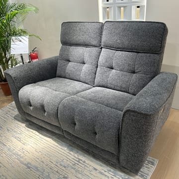 Reclinersofa Glendor 2-seter med elektrisk mekanisme - Grå - Møbler - Sofaer - Reclinersofaer - 2 seters kinosofa & reclinersofa