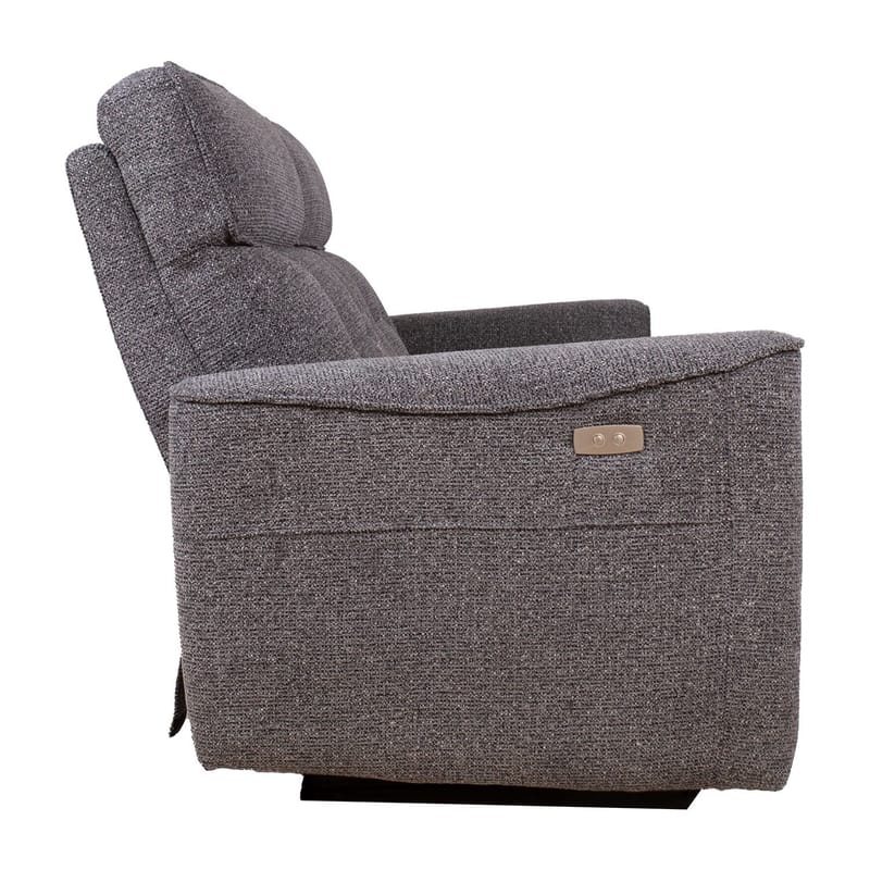 Reclinersofa Glendor 2-seter med elektrisk mekanisme - Grå - Møbler - Sofaer - Reclinersofaer - 2 seters kinosofa & reclinersofa