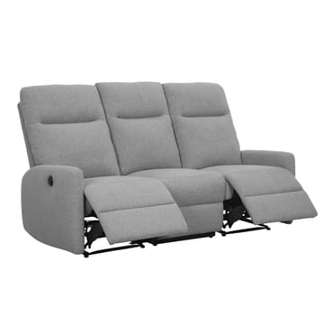 Reclinersofa Gränor 3-seter med elektrisk mekanisme - Lys grå - Møbler - Sofaer - Reclinersofaer - 3 seters kinosofa & reclinersofa