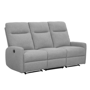 Reclinersofa Gränor 3-seter med elektrisk mekanisme - Lys grå - Møbler - Sofaer - Reclinersofaer - 3 seters kinosofa & reclinersofa