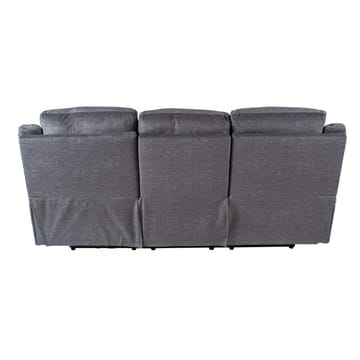 Reclinersofa Iskmar 3-seter med manuell mekanisme - Grå - Møbler - Sofaer - Reclinersofaer - 3 seters kinosofa & reclinersofa