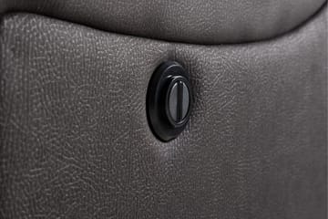 Reclinersofa med hjørne Comfort Living Singapore reclinersofa 3-seter kunstskinn Svart - Møbler - Sofaer - Reclinersofaer