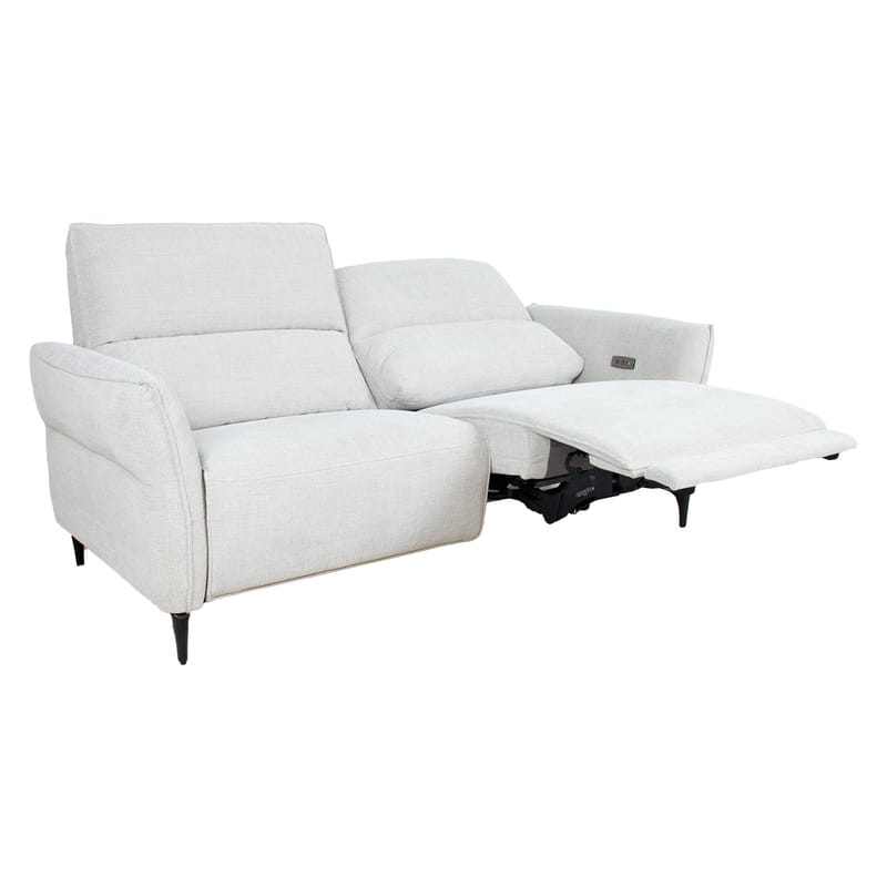 Reclinersofa Näsdal 3-seter med elektrisk mekanisme - lys beige - Møbler - Sofaer - Reclinersofaer - 3 seters kinosofa & reclinersofa