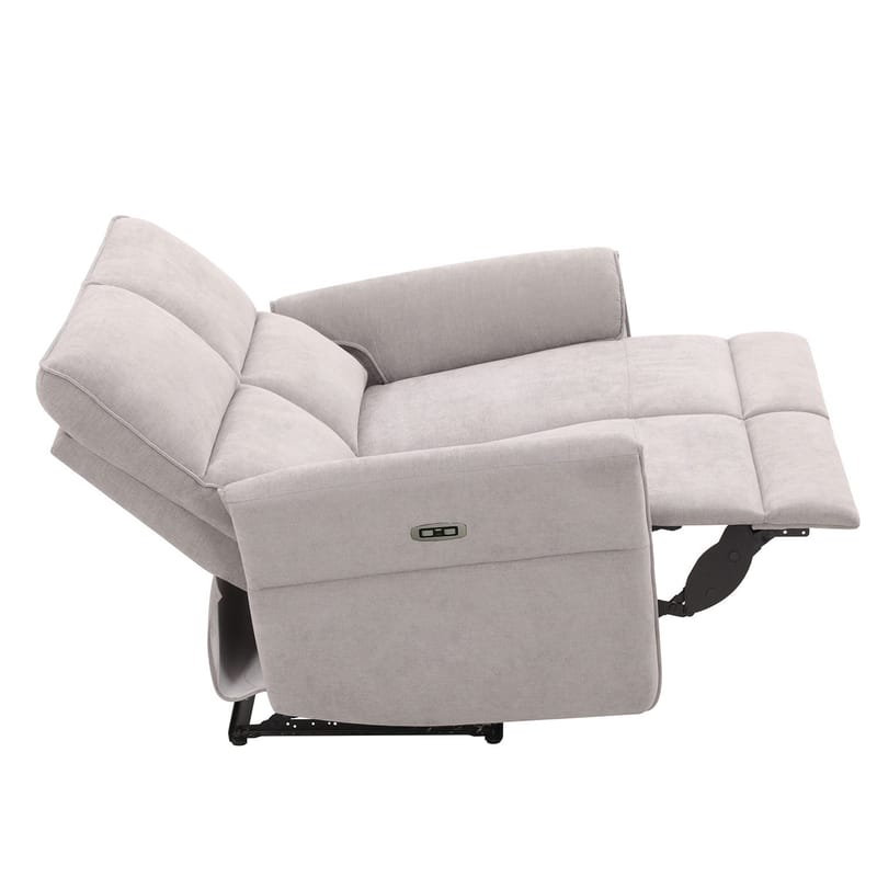 Reclinersofa Ravdal 2-seter med elektrisk mekanisme - grå - Møbler - Sofaer - Reclinersofaer - 2 seters kinosofa & reclinersofa