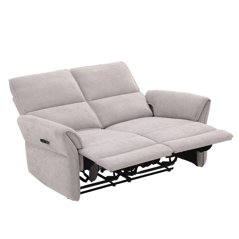 Reclinersofa Ravdal 2-seter med elektrisk mekanisme - grå - Møbler - Sofaer - Reclinersofaer - 2 seters kinosofa & reclinersofa