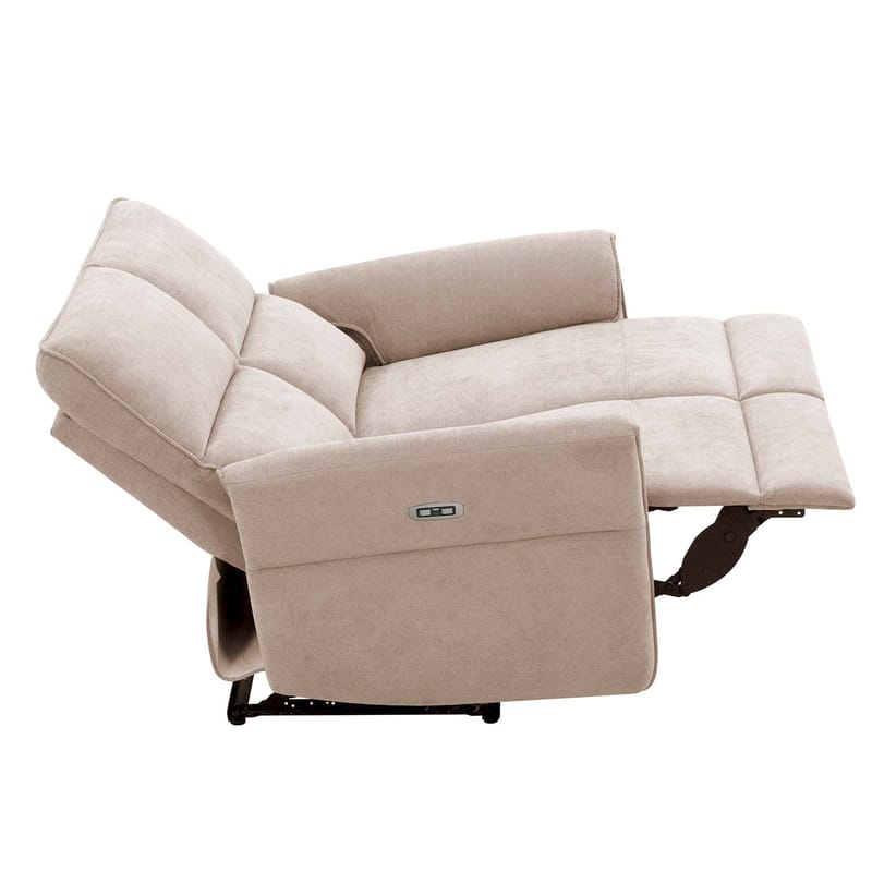 Reclinersofa Ravdal 2-seter med elektrisk mekanisme - lysebrun - Møbler - Sofaer - Reclinersofaer - 2 seters kinosofa & reclinersofa