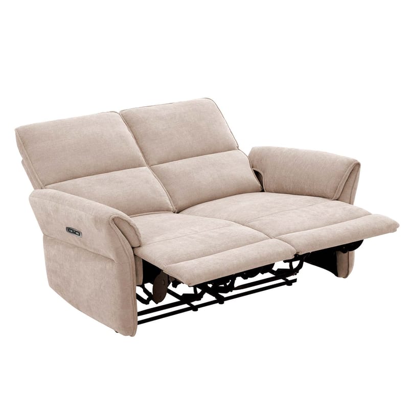 Reclinersofa Ravdal 2-seter med elektrisk mekanisme - lysebrun - Møbler - Sofaer - Reclinersofaer - 2 seters kinosofa & reclinersofa