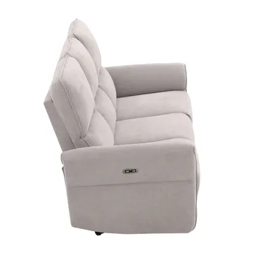 Reclinersofa Ravdal 3-seter med elektrisk mekanisme - grå - Møbler - Sofaer - Reclinersofaer - 3 seters kinosofa & reclinersofa
